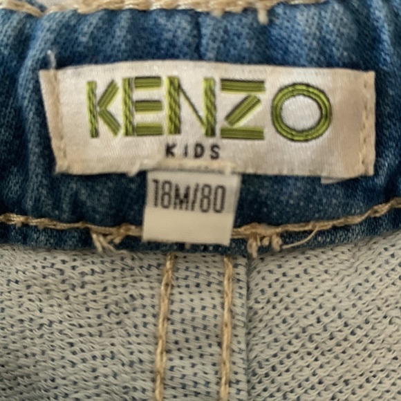 Kenzo kids patch detailed denim shorts 18M - Picture 6 of 8